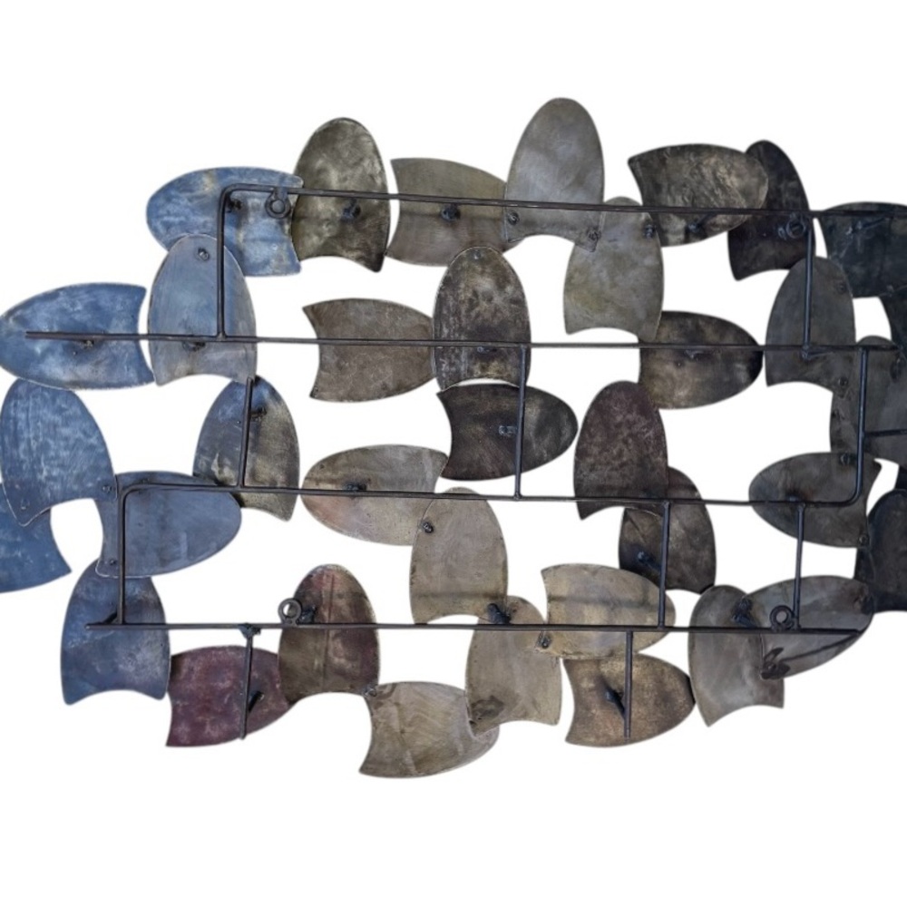 Geometric Metal Dimensional Wall Art 39' x 23" - Picture 8 of 9